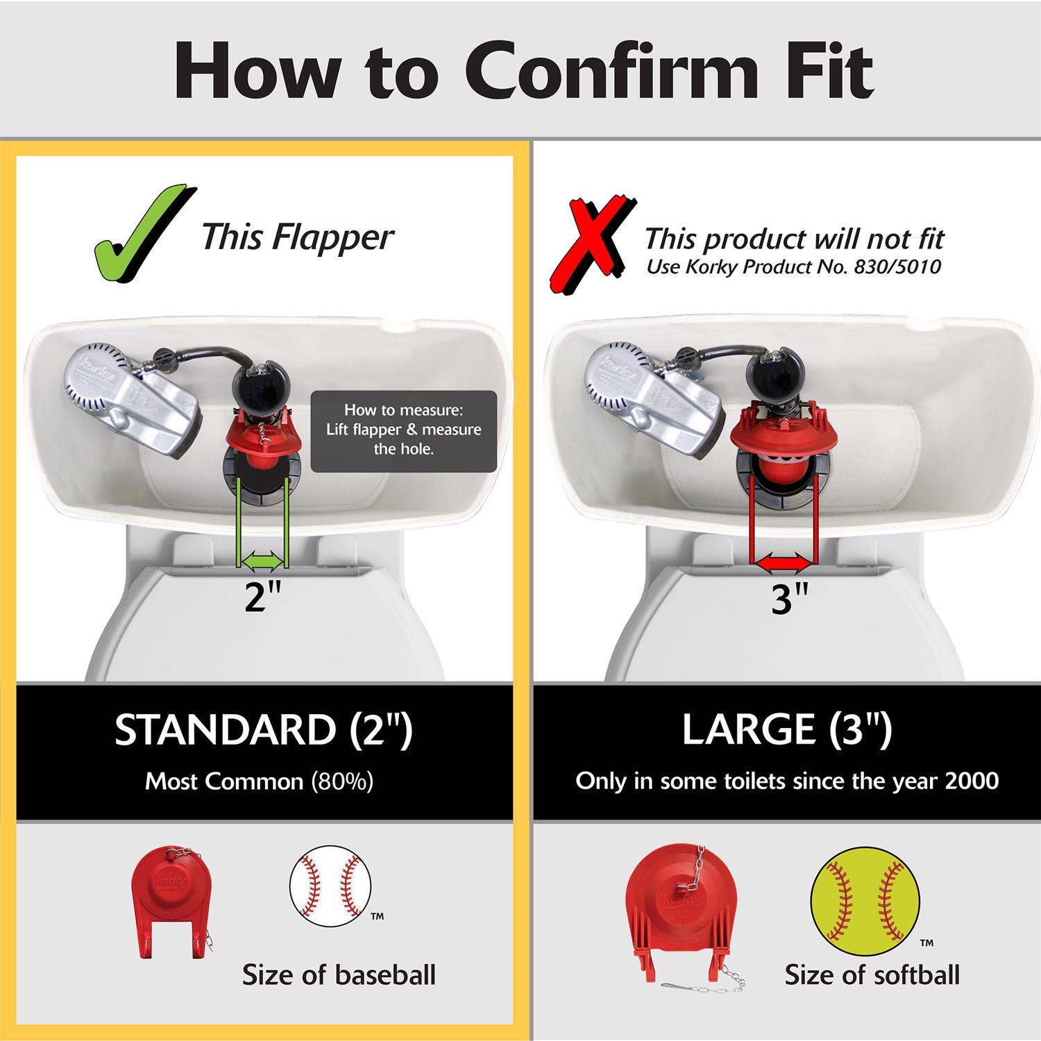 Korky QuietFILL Platinum Universal Complete 2 in. Toilet Repair Kit