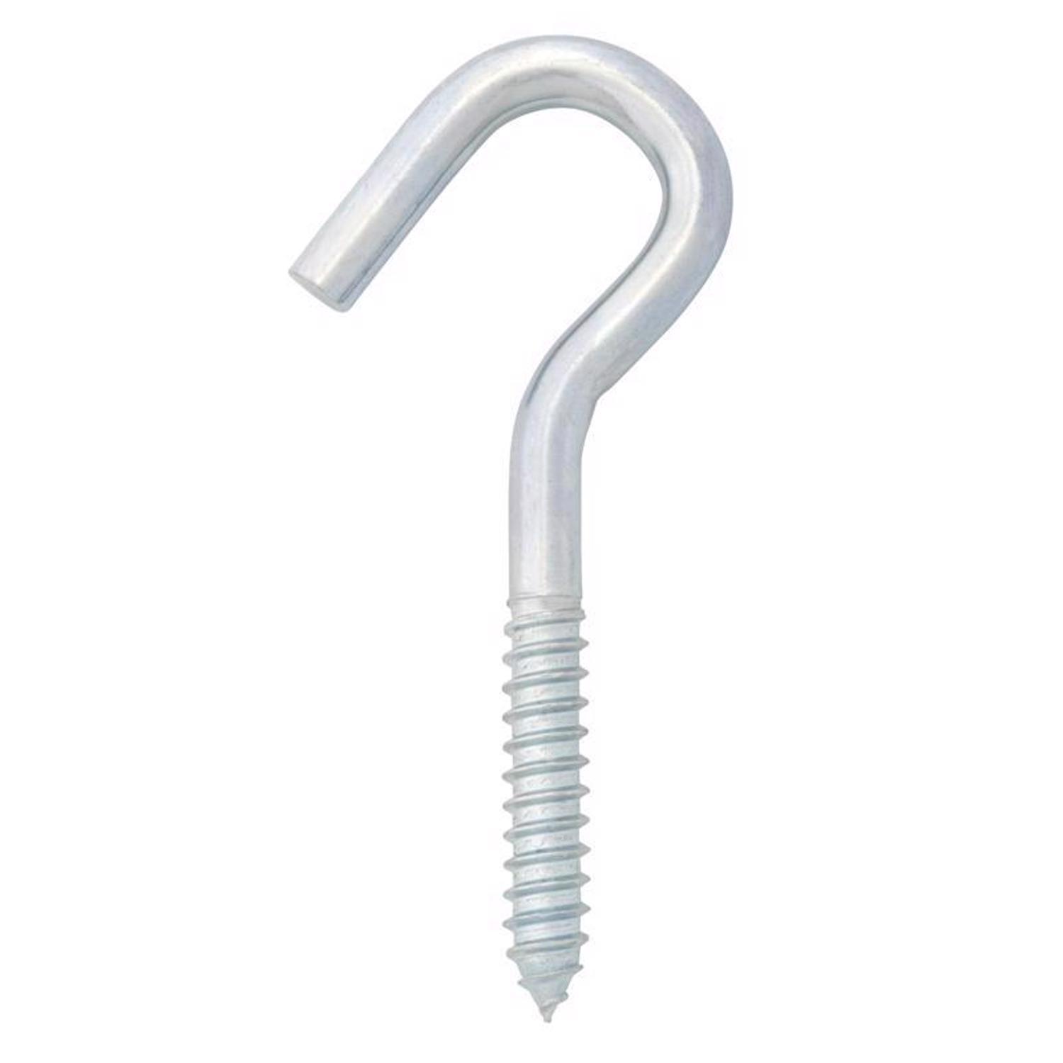 Hampton Small Zinc-Plated Silver Steel 4.8125 in. L Clothesline Hook 300 lb 1 pk