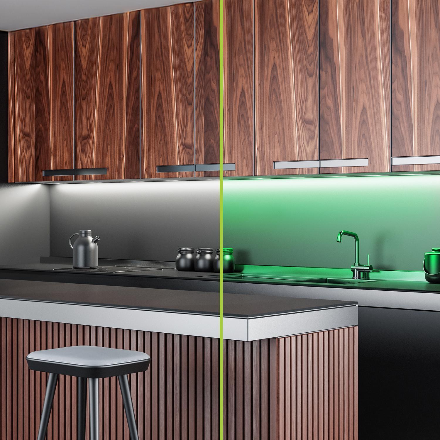 Feit 12 in. L Color Changing Plug-In LED Tape Light 4 pk