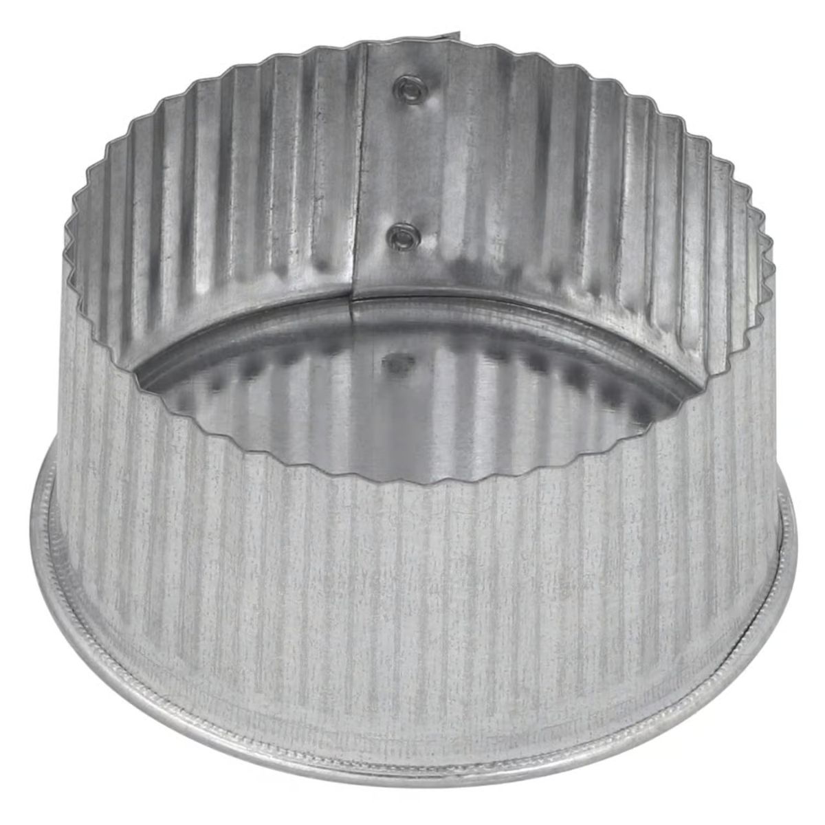Imperial 3 in. D Galvanized Steel Crimped Pipe End Cap