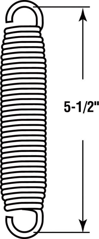 Prime-Line 5-1/2 in. L X 1-1/16 in. D Hobby Horse Extension Spring 1 pk