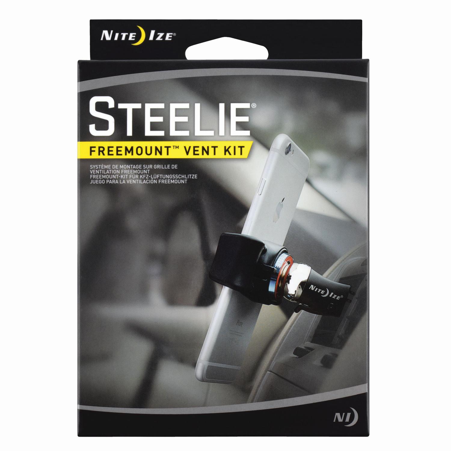 Nite Ize Steelie FreeMount Black/Silver Vent Kit For Universal