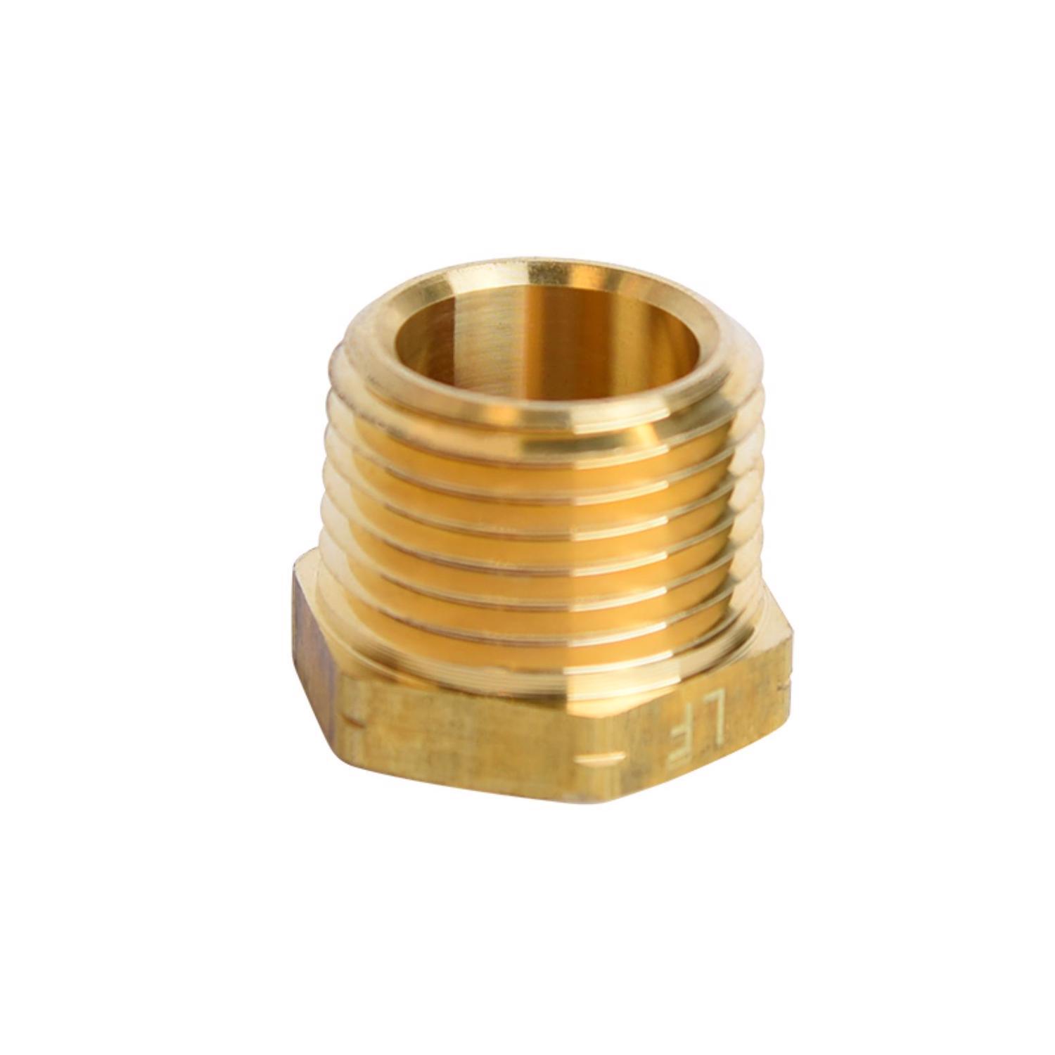 ATC 1/2 in. MPT 3/8 in. D FPT Brass Hex Bushing