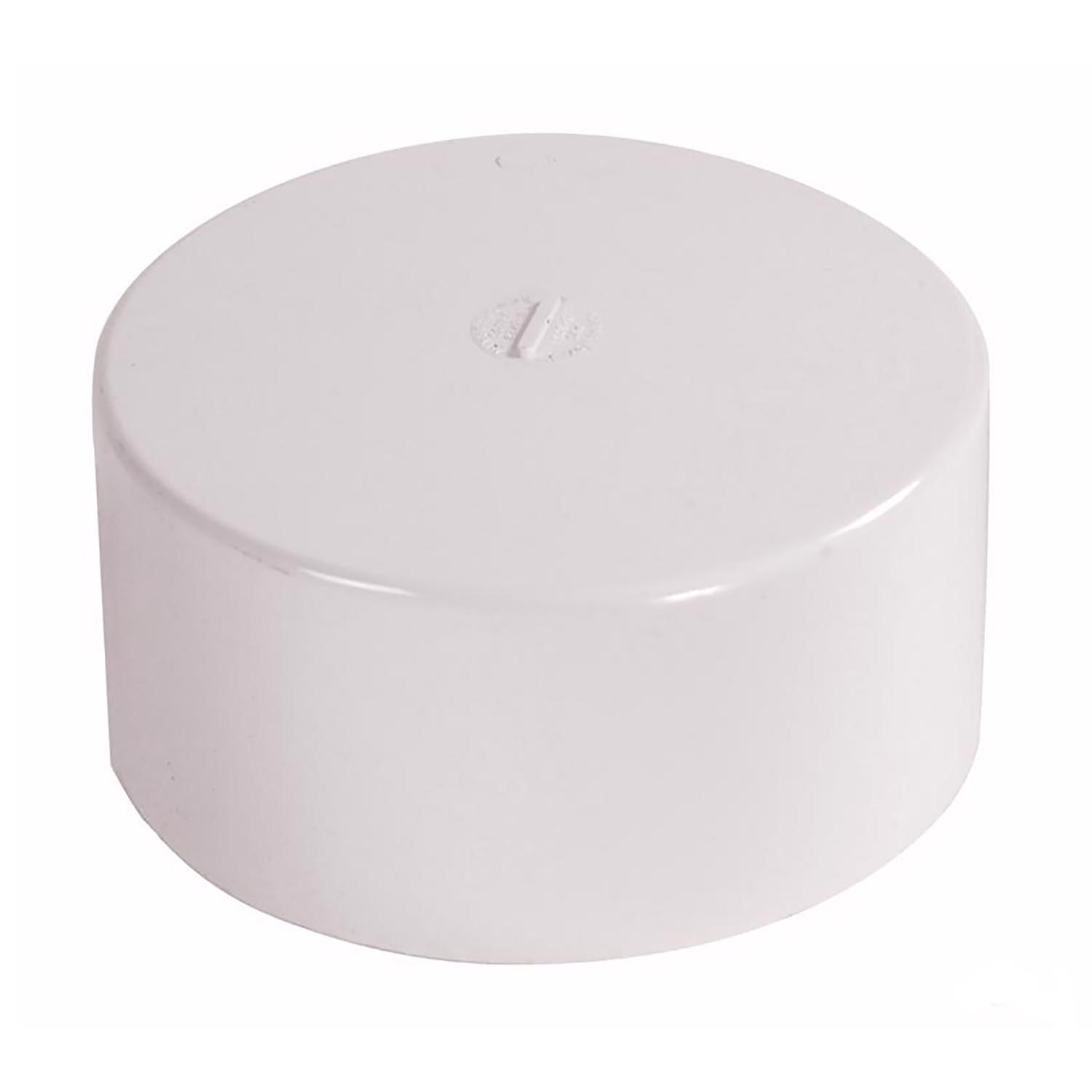 NDS Schedule 35 6 in. Hub each X 6 in. D Hub PVC Drain Cap 1 pk