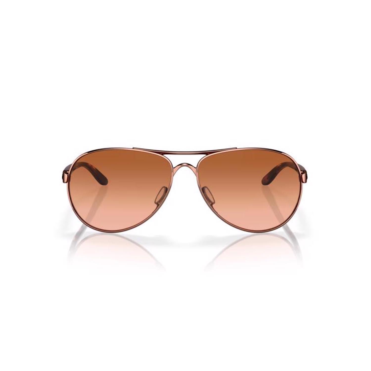 Oakley Feedback Sunglasses Women's Tortoise Frame Rose Lens
