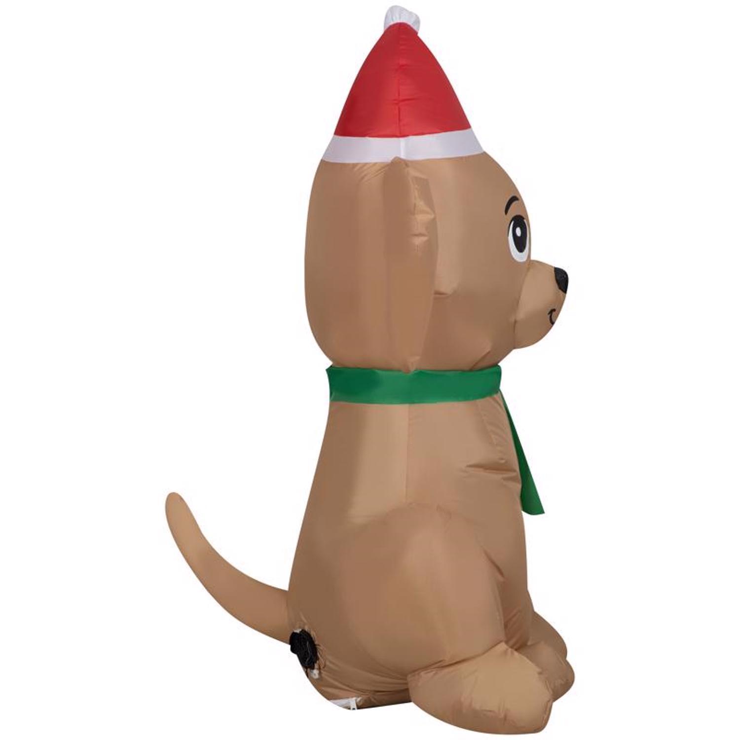 Gemmy Airblown Christmas Inflatable Golden Retriever 42 in. Inflatable