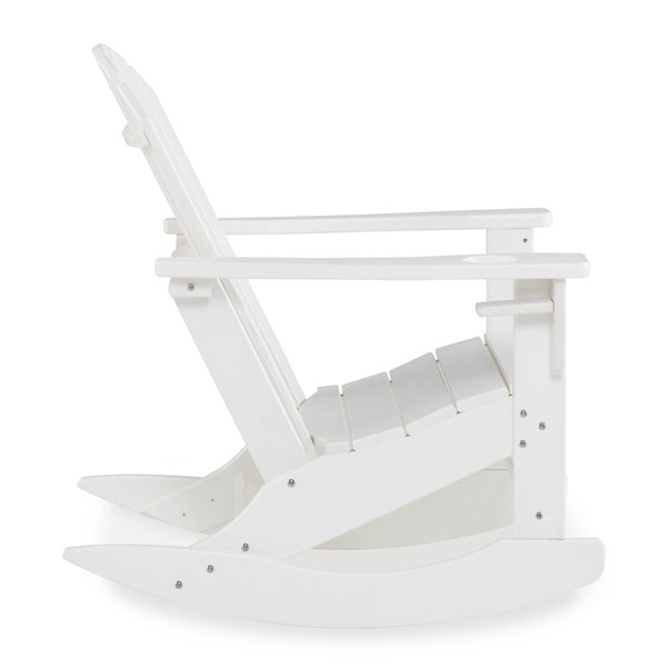 Ashley Adirondack Rocker Sundown Treasure White