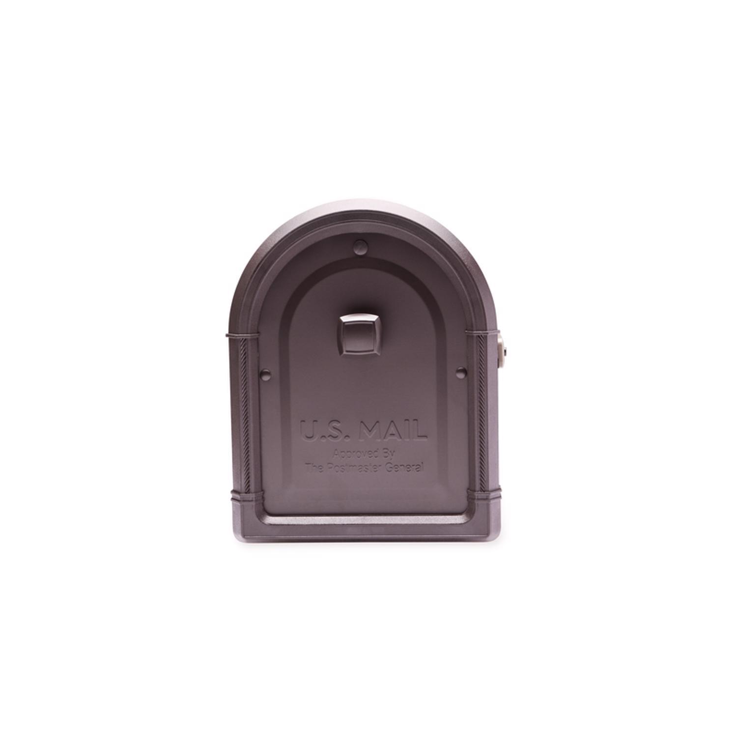 Architectural Mailboxes Roxbury Post Mount Galvanized Steel Post Mount Rubbed Bronze Mailbox