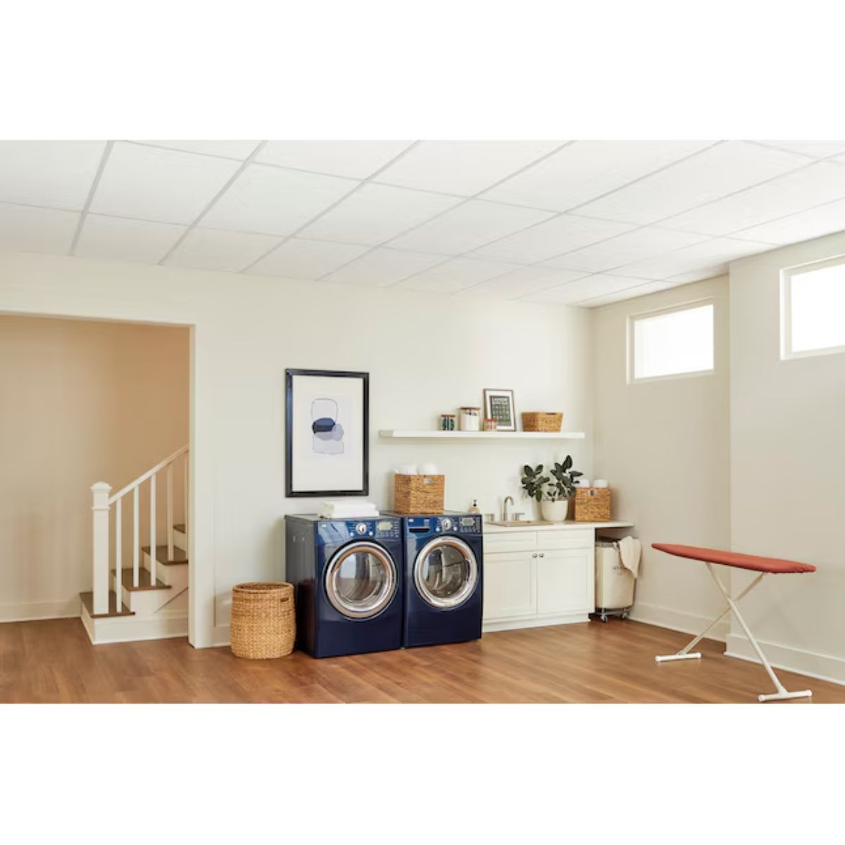 Armstrong Ceilings 4-ft. x 2-ft. Textured Contractor White Mineral fiber Drop Ceiling Tile