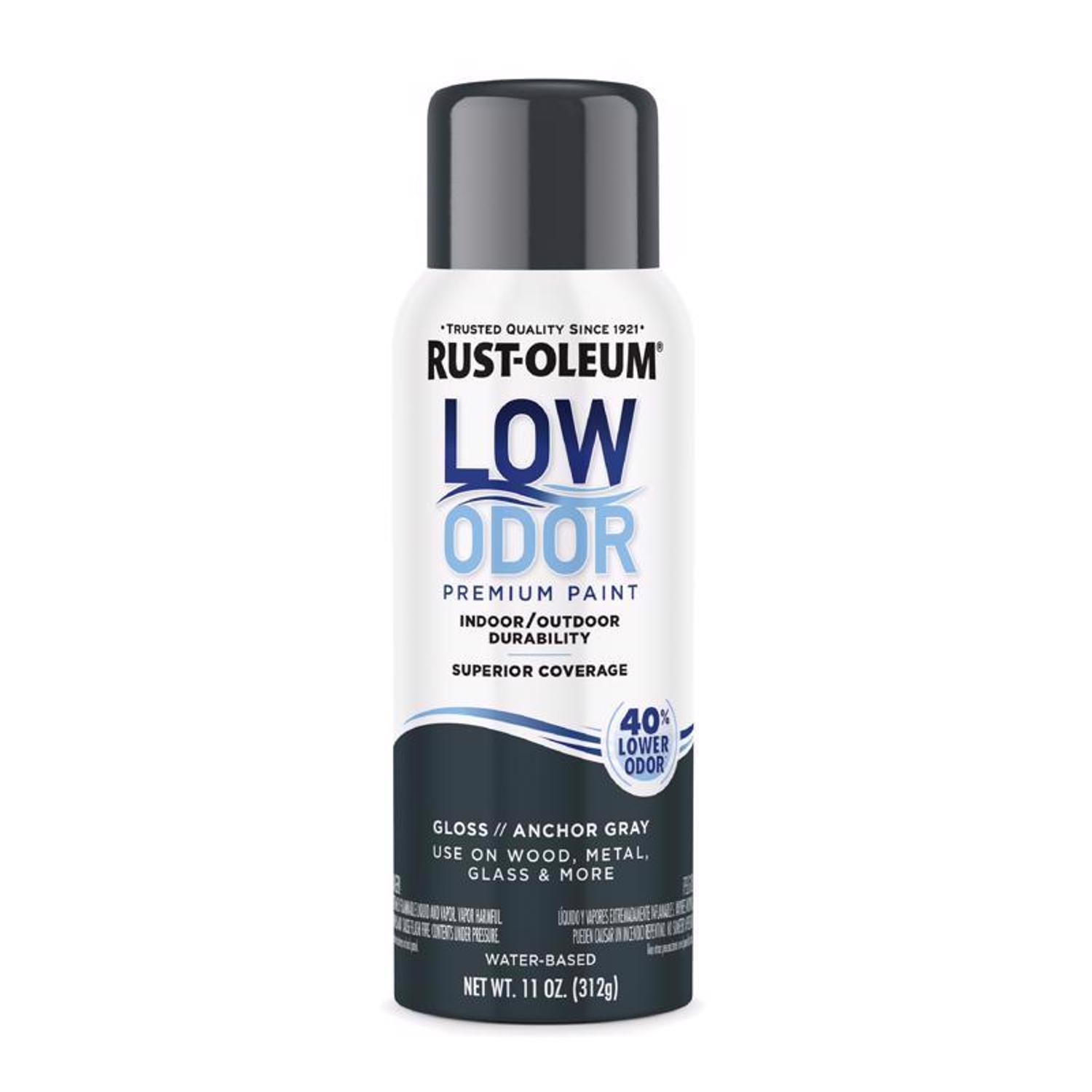 Rust-Oleum Low Odor Gloss Anchor Gray Spray Paint 11 oz.