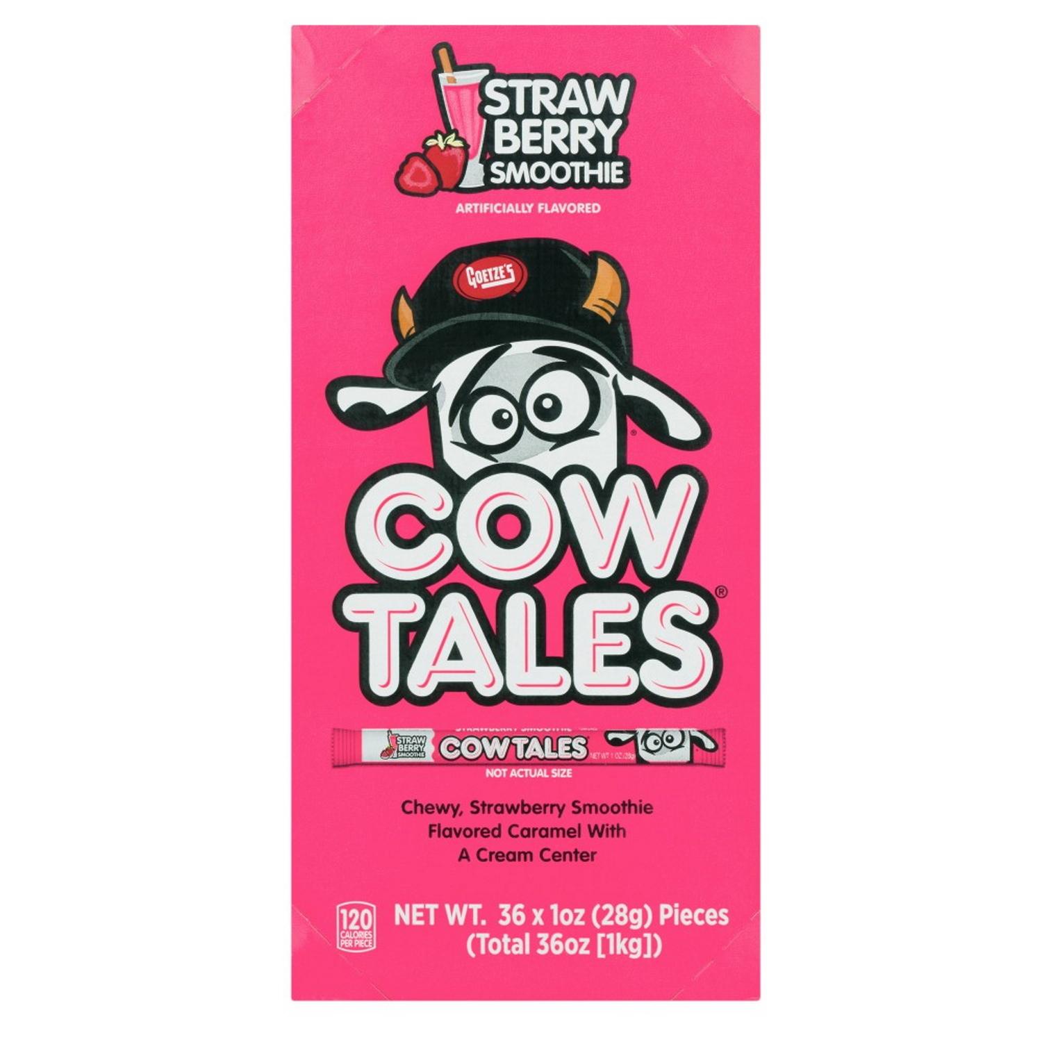 Goetze's Candy Cow Tales Strawberry Smoothie Candy 1 oz