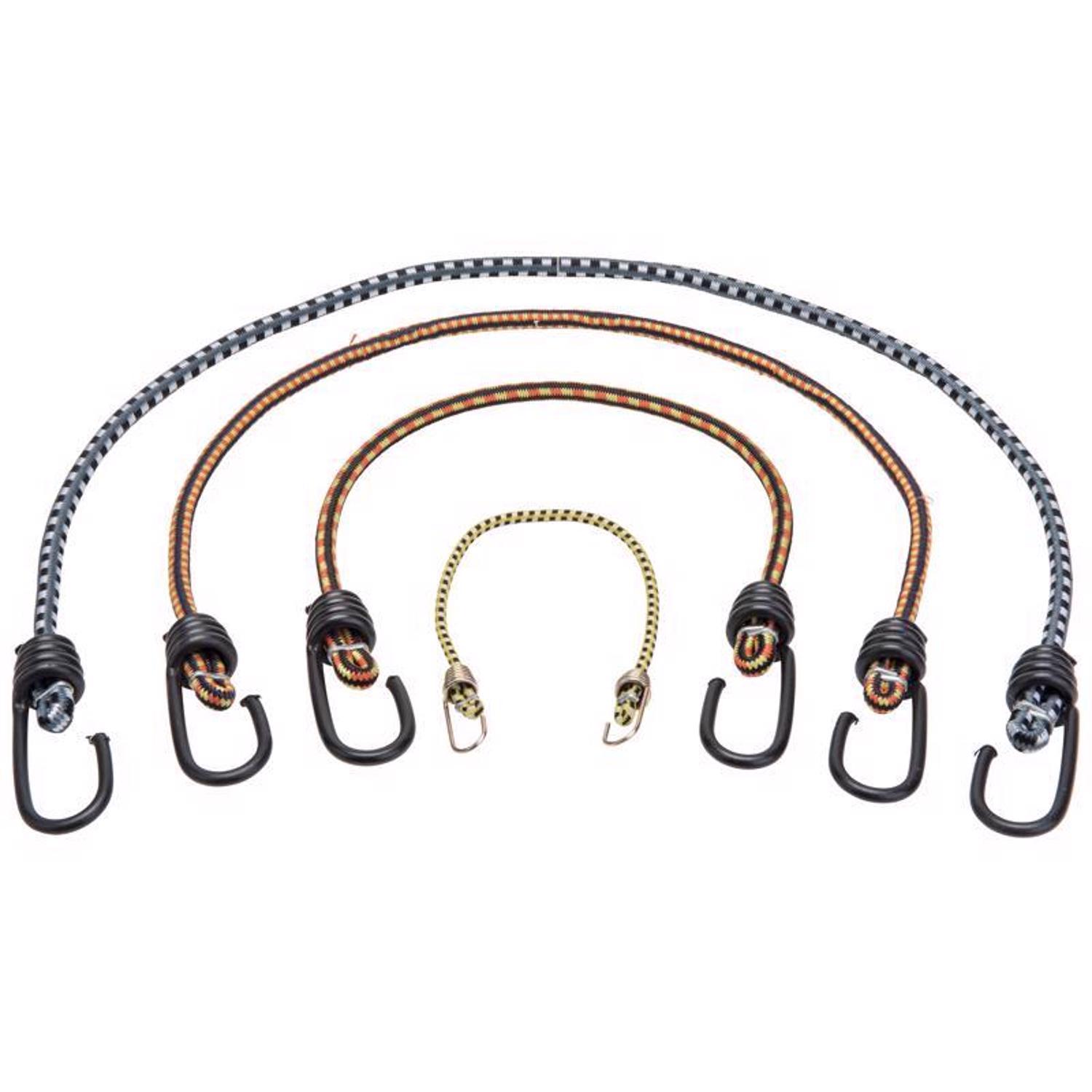 Keeper Assorted Bungee Cord Set 18 in. L X 0.315 in. 6 pk