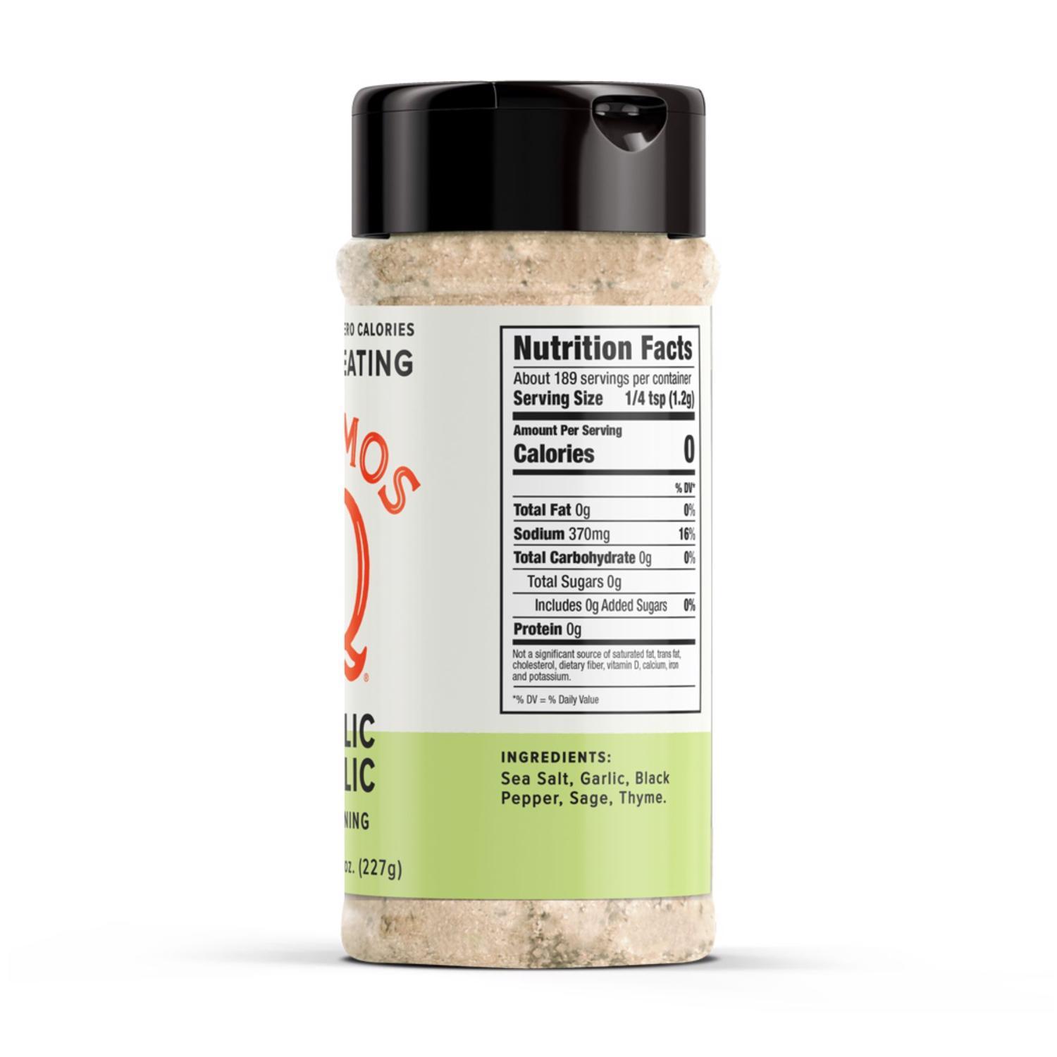 Kosmos Q Clean Eating Garlic Seasoning 8 oz