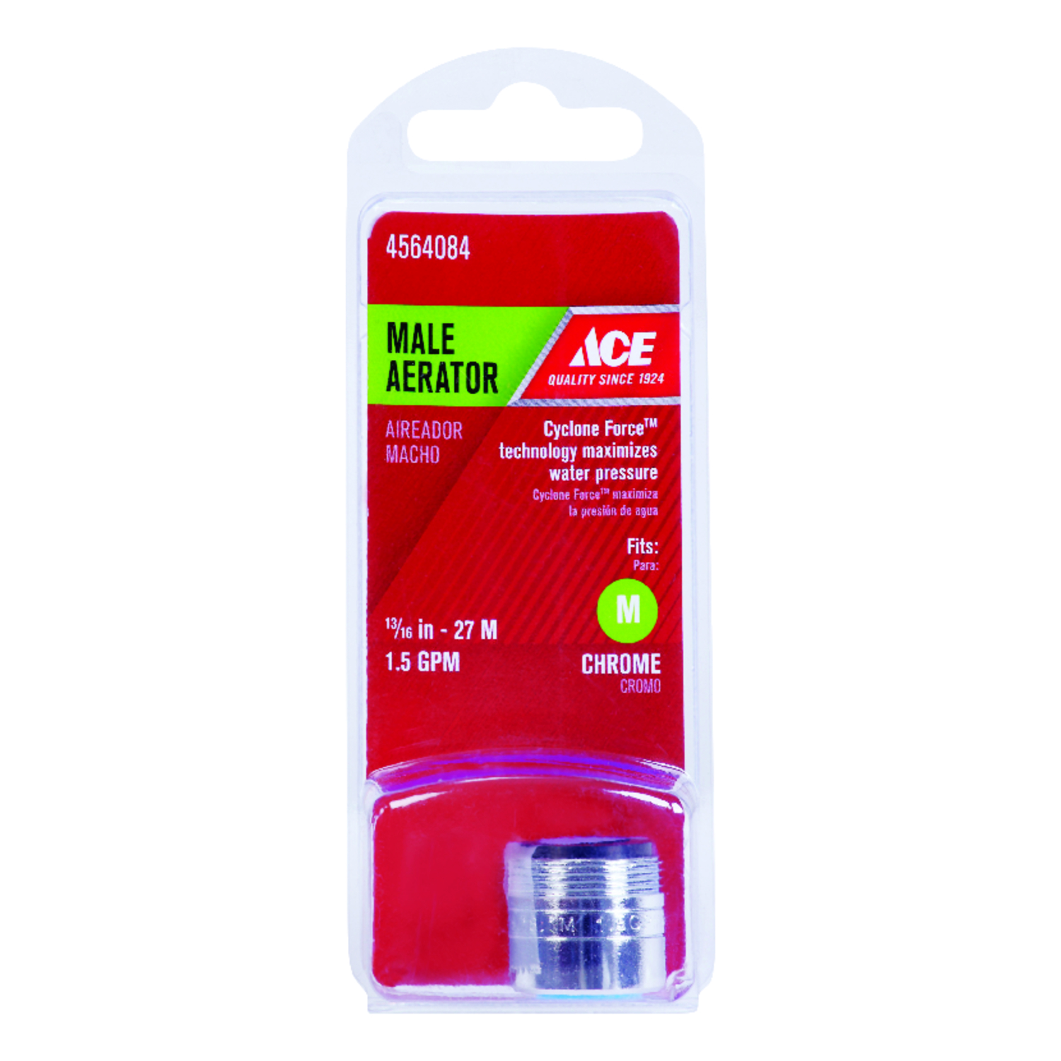 Ace Male Thread 13/16 in.27M Chrome Faucet Aerator Stine Home + Yard