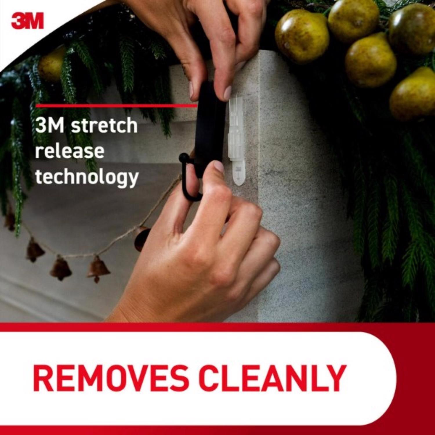 3M Command Small Plastic Hook 1 in. L 2 pk