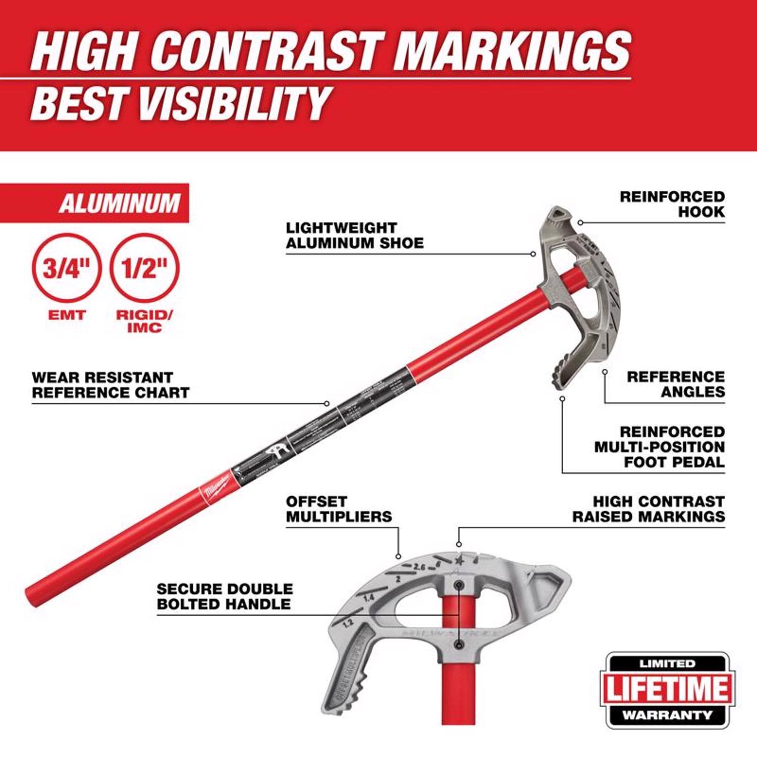 Milwaukee EMT 3/4 in. L Conduit Bender Steel