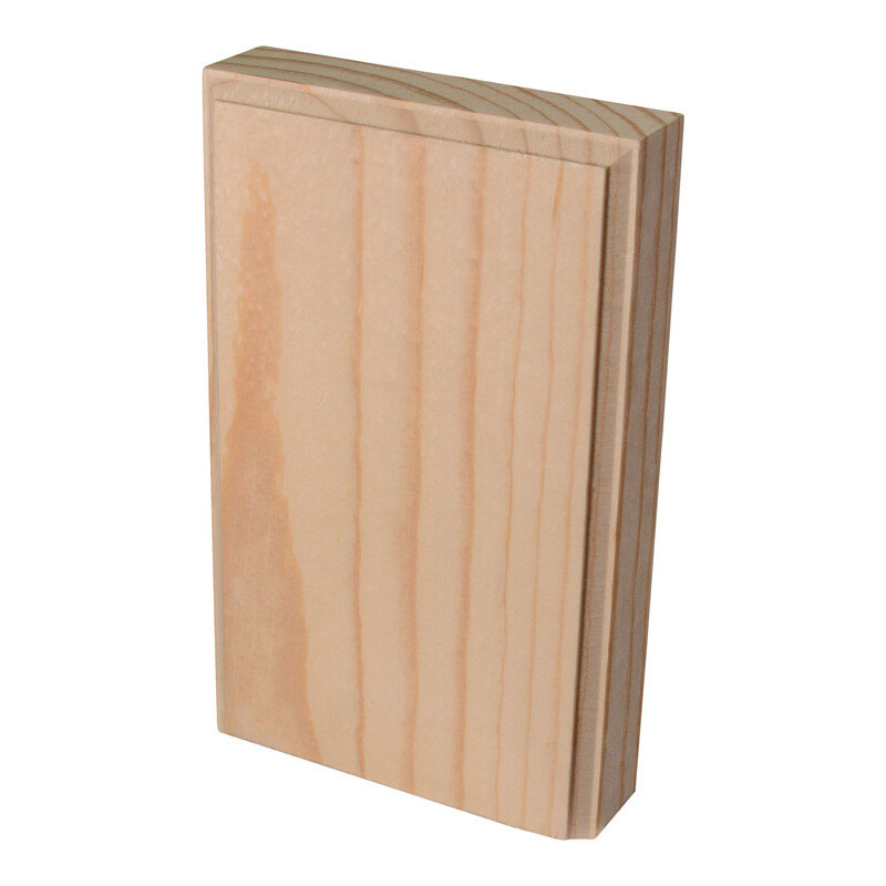 Alexandria Moulding Casing Trim Block Pine 6in. H x 3-1/2in. W x 1in. D
