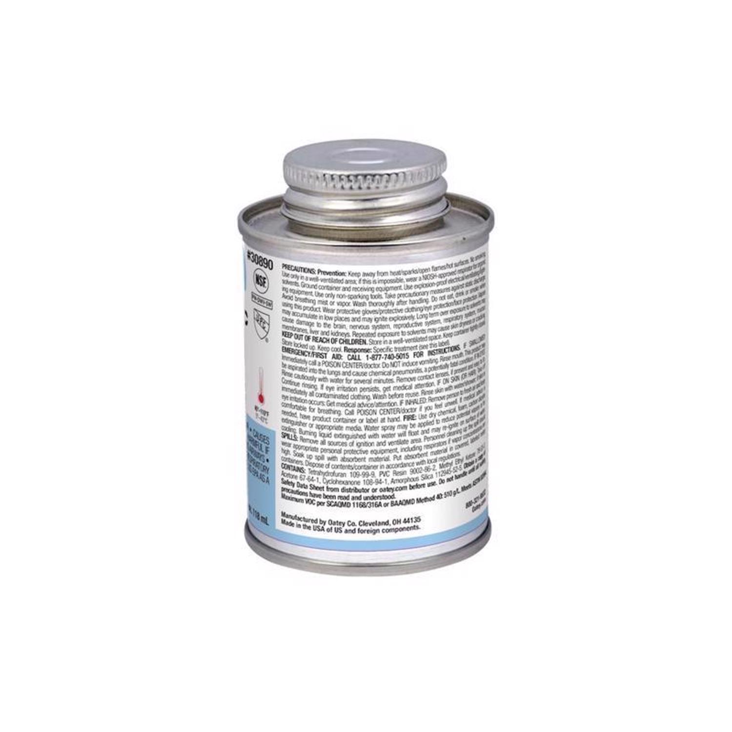 Oatey Rain-R-Shine Blue Cement For PVC 4 oz