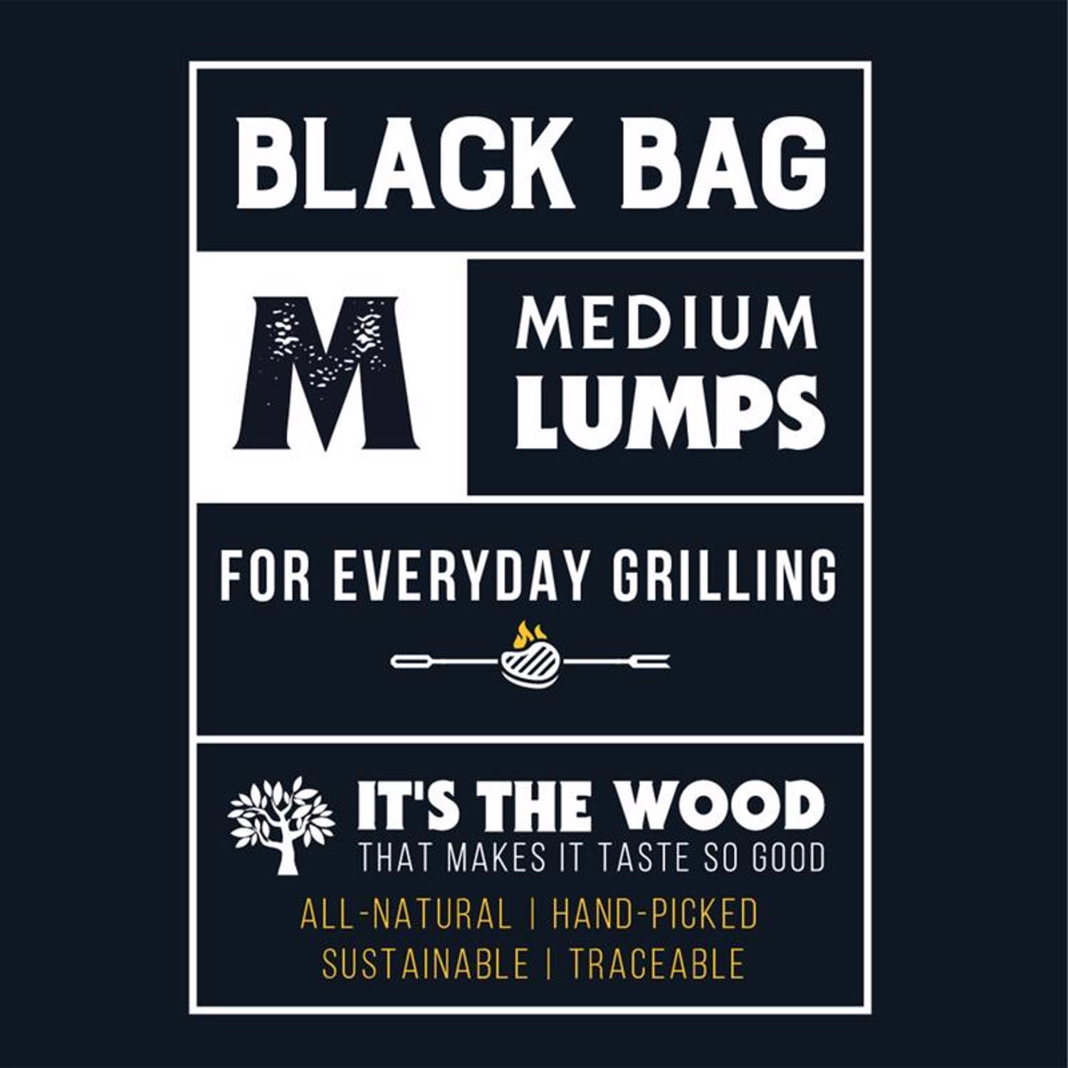 FOGO Premium (Black Bag) All Natural Lump Charcoal 8.8 lb.