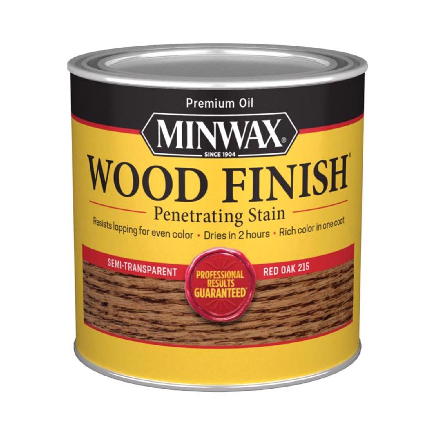 Minwax Wood Finish Semi-Transparent Red Oak Oil-Based Penetrating Wood Stain 1/2 pt