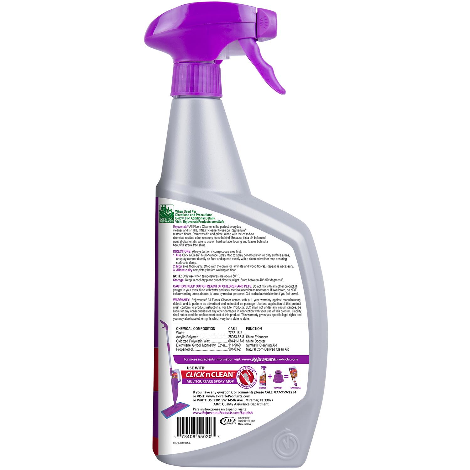 Rejuvenate Fresh Scent Floor Cleaner Liquid 32 oz