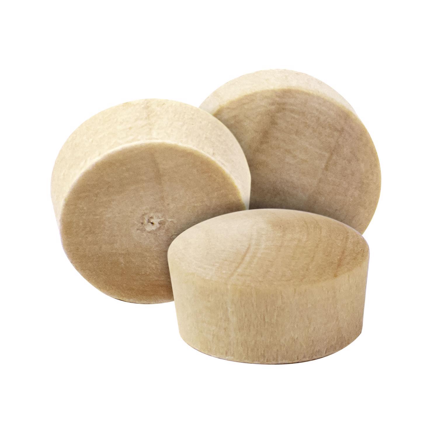 Richelieu Round Birch Head Plug 5/16 in. D X.32 in. L 25 pk Natural