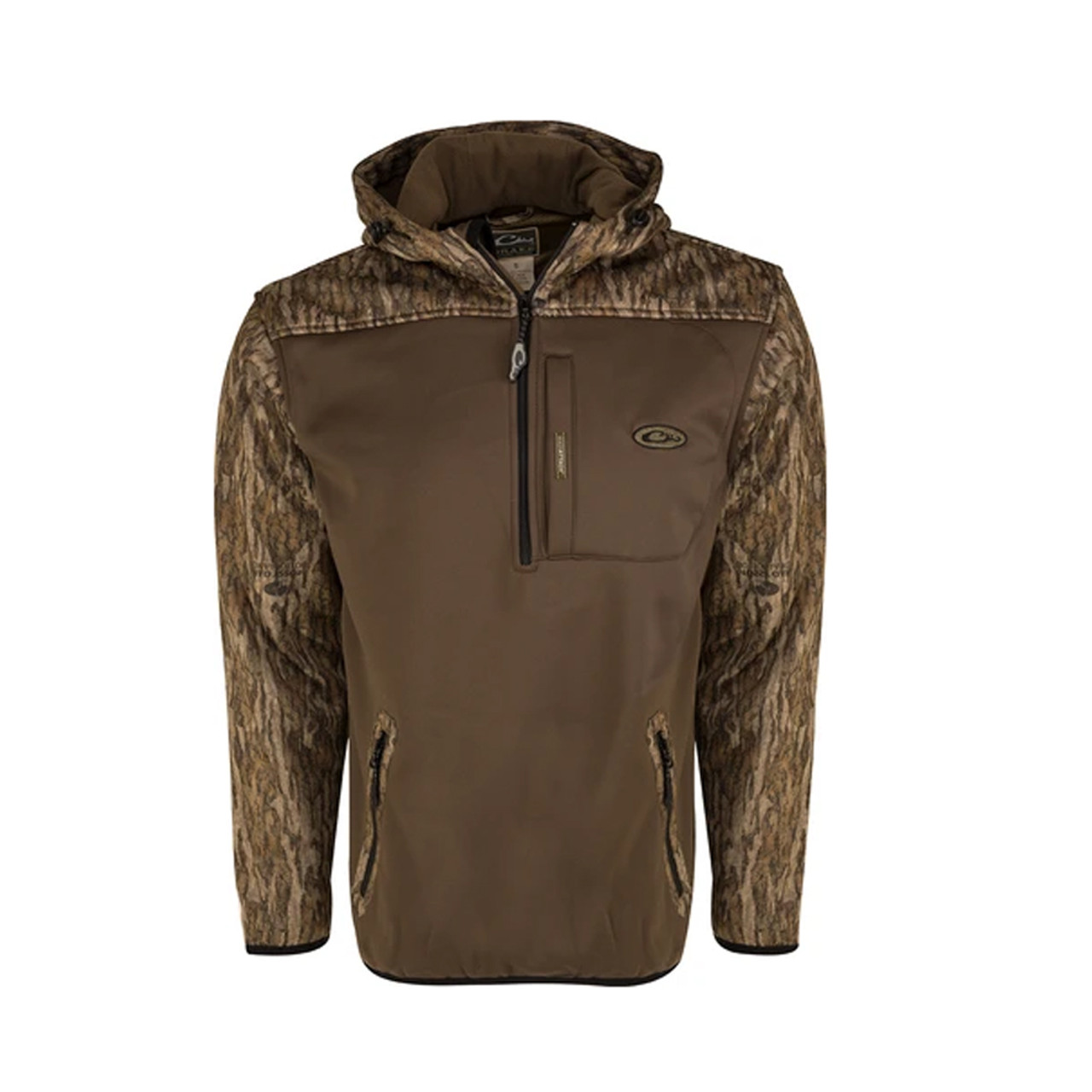 Drake MST Endurance Soft Shell Hoodie Mossy Oak Bottomland XL