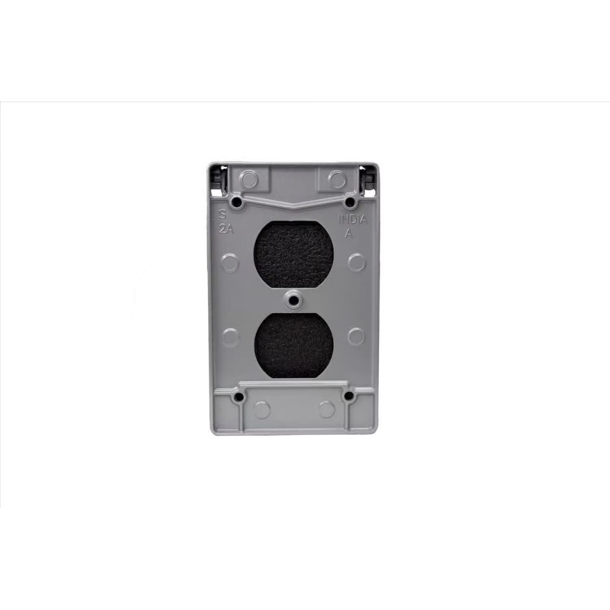 Sigma Engineered Solutions Rectangle Die-Cast Metal 1 gang 4.57 in. H x 2.83 in. W Vertical Duplex Cover
