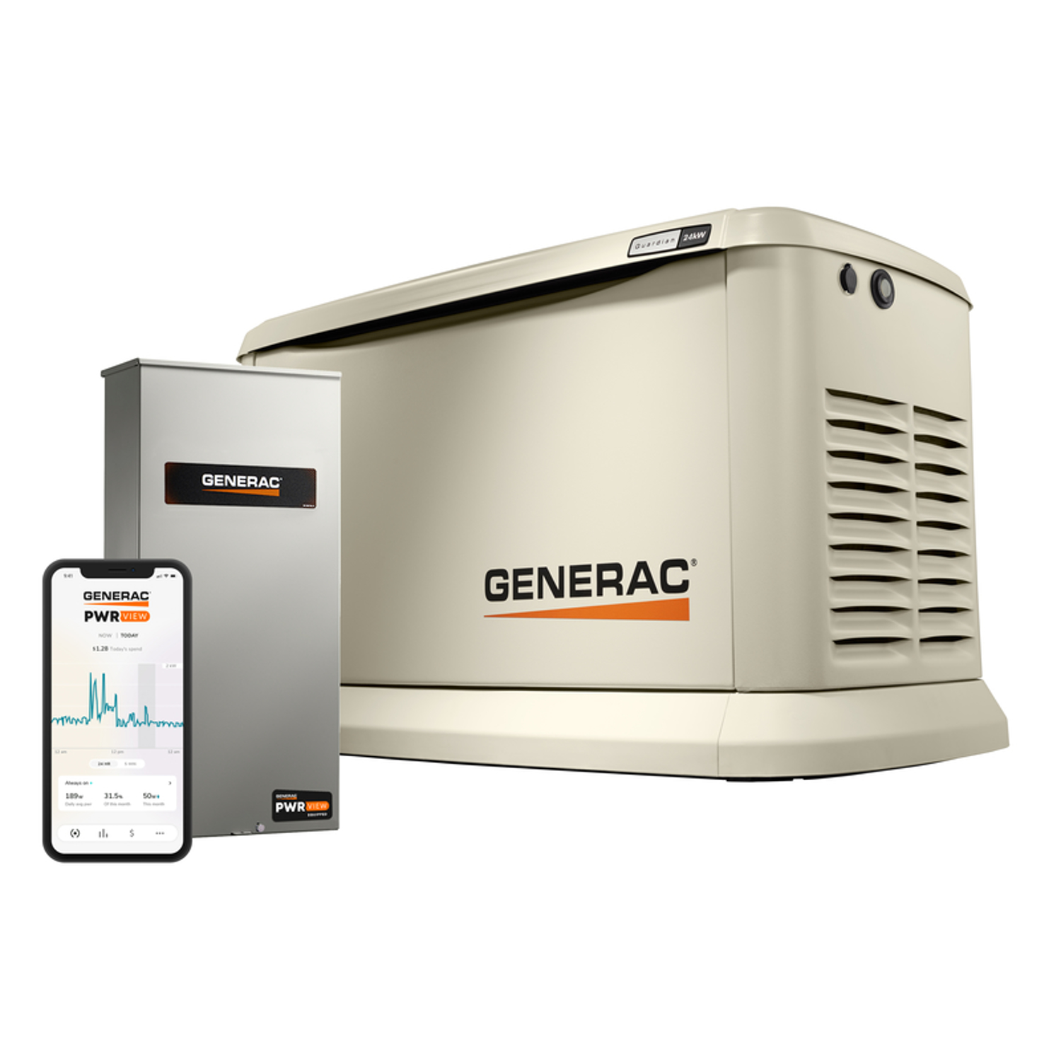 Generac Guardian 24000kW 240v Natural Gas or Propane Home Standby Generator with wifi capabilities