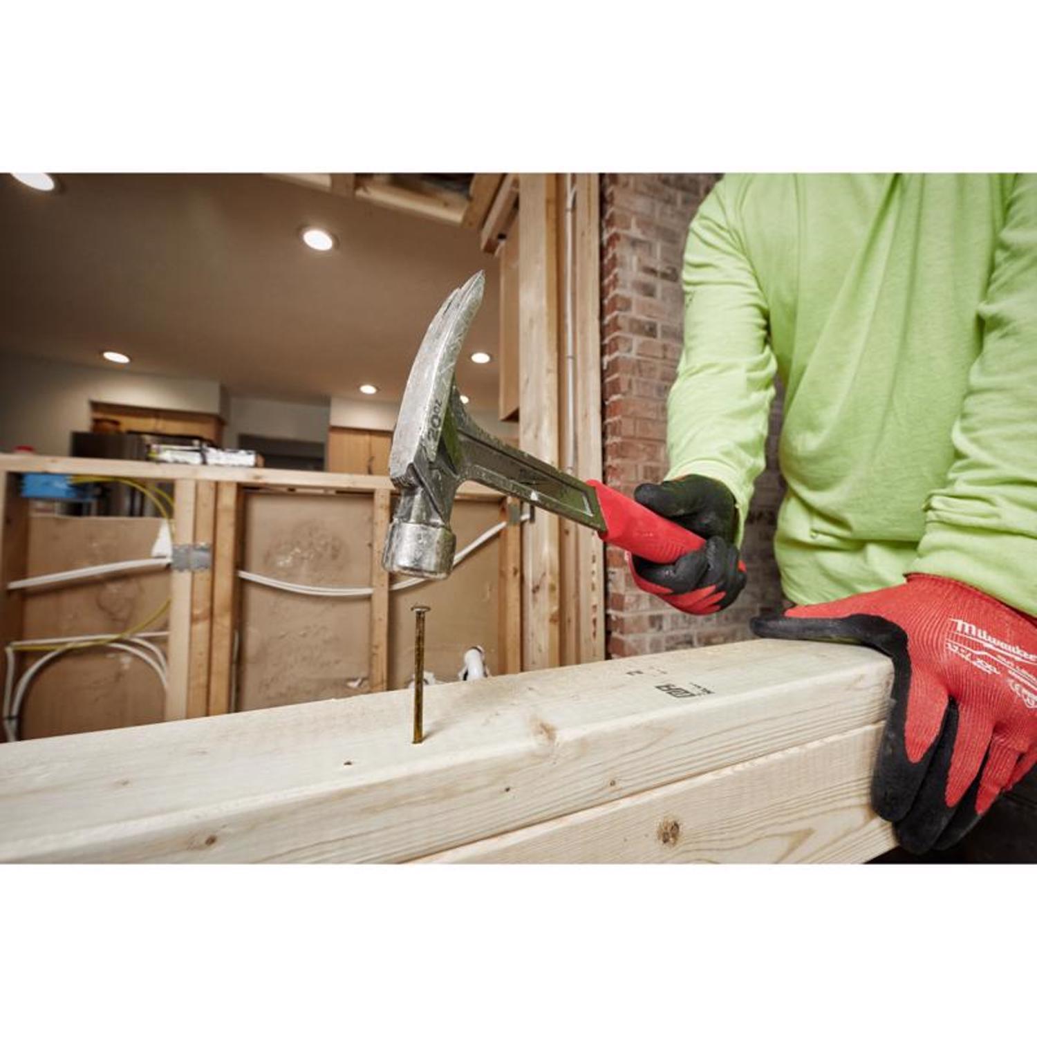 Milwaukee 20 oz Smooth Face Claw Hammer 14 in. Steel Handle