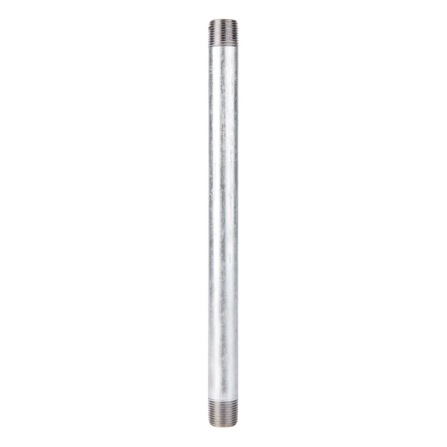 STZ Industries 1/2 in. MIP each X 1/2 in. D MIP Galvanized Steel 12 in. L Nipple