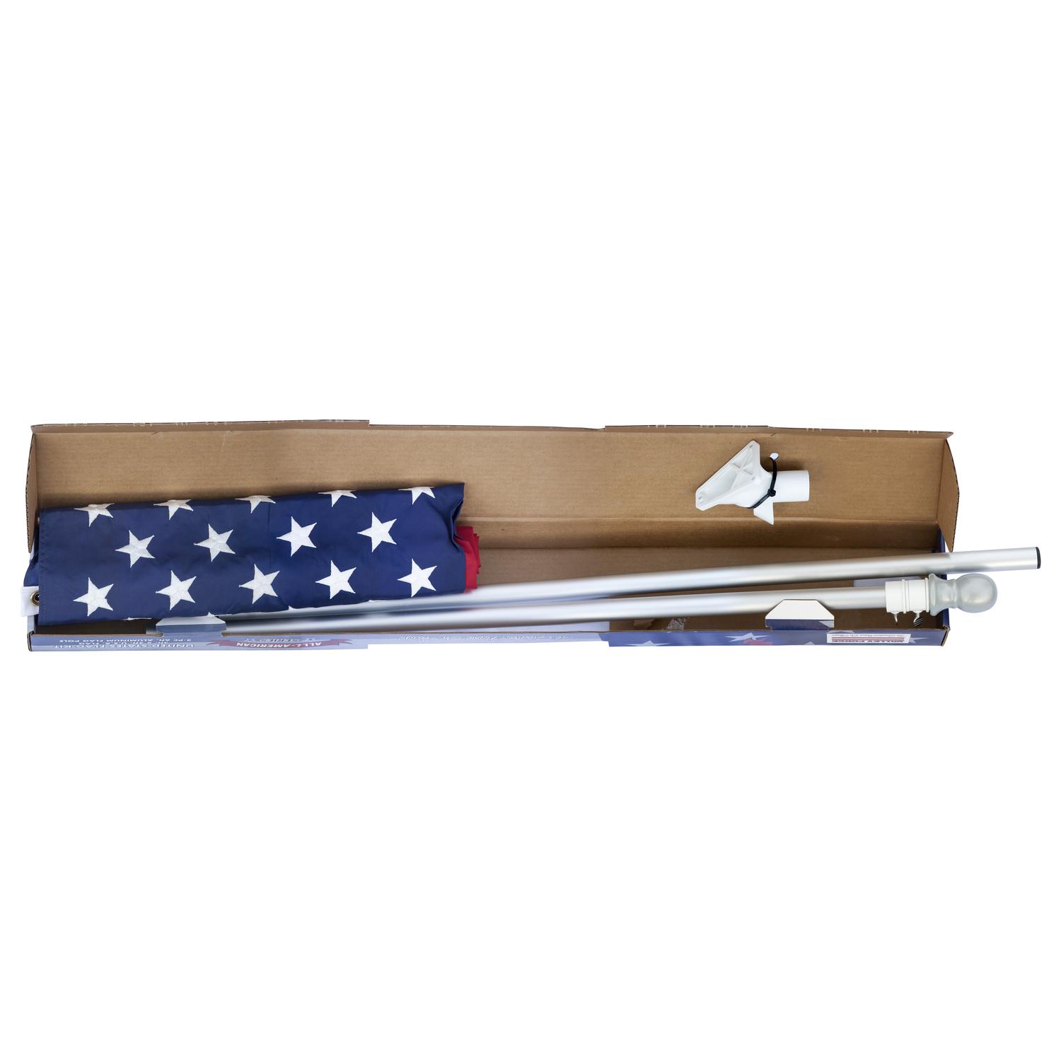 Valley Forge American Flag Kit 36 in. H X 60 in. W