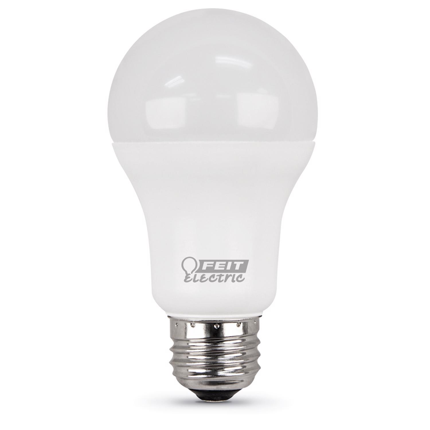 Feit A19 E26 (Medium) LED Bulb Warm White 100 Watt Equivalence 6 pk