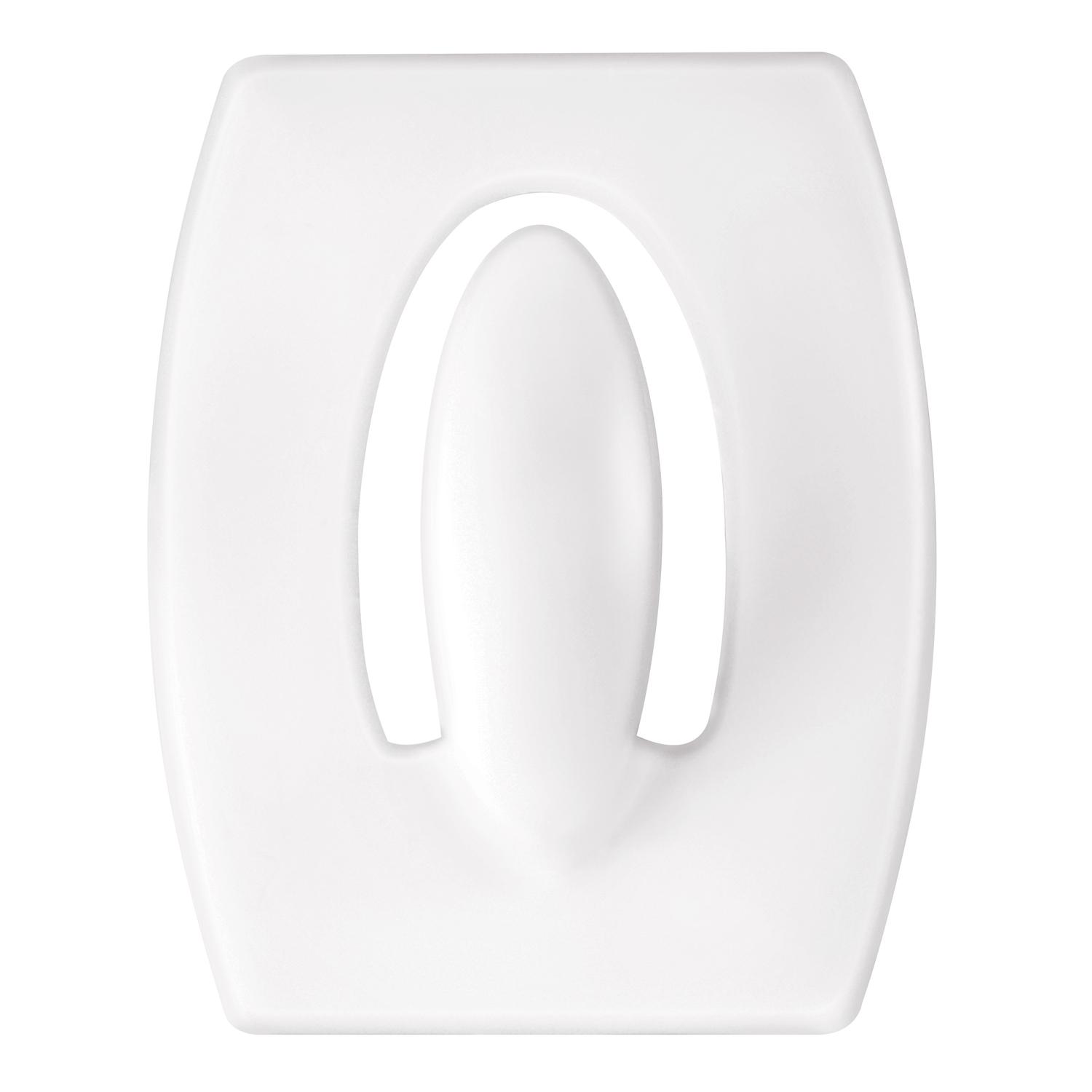 3M Command Mini Plastic Hook 1.375 in. L 18 pk