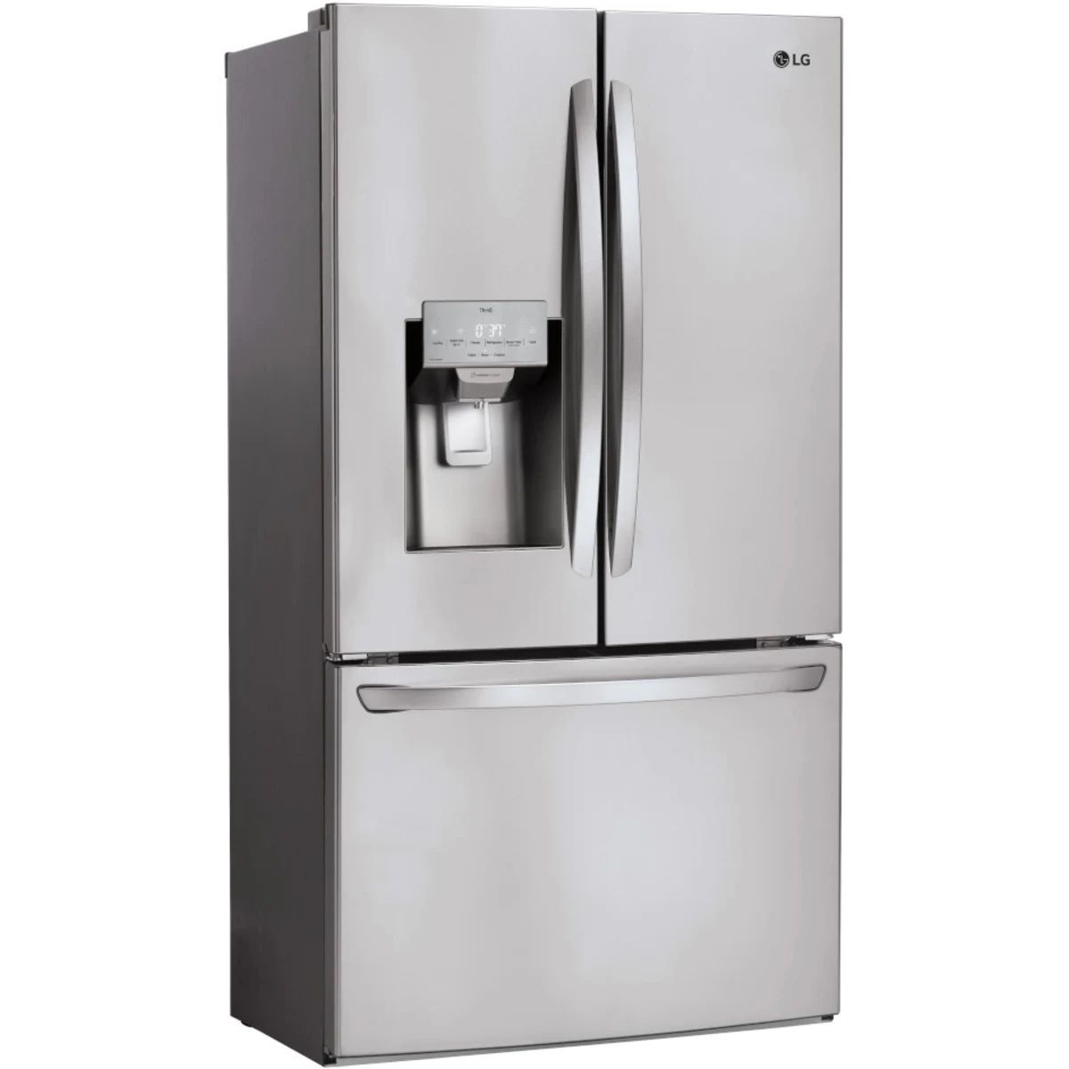 LG 28 cu. ft. 3 Door French Door, Standard Depth, Ice and Water with Single Ice Maker Refrigerator