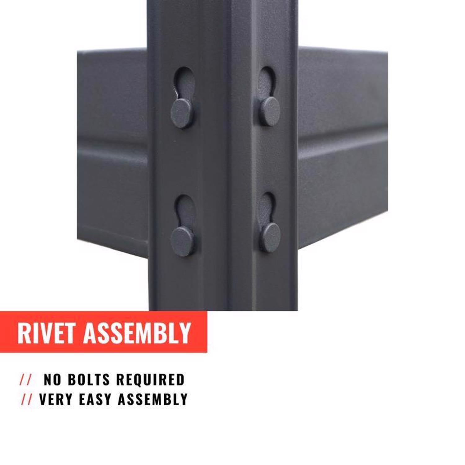 Ar Shelving Heavy Duty 71 in. H X 47.4 in. W X 24 in. D Metal Shelving Unit