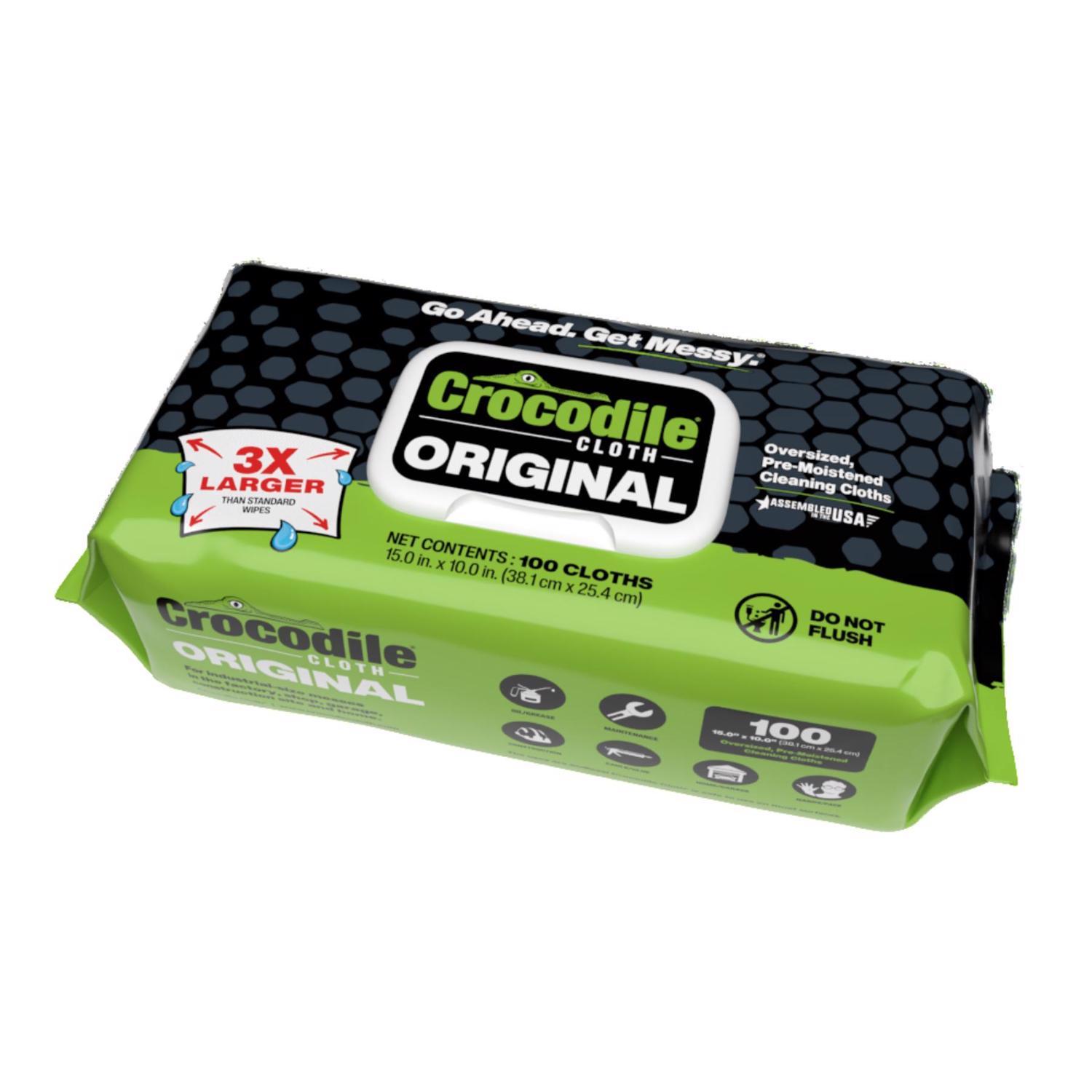 Crocodile Cloth Original Fiber Blend Cleaning Wipes 15 in. W X 10 in. L 100 pk
