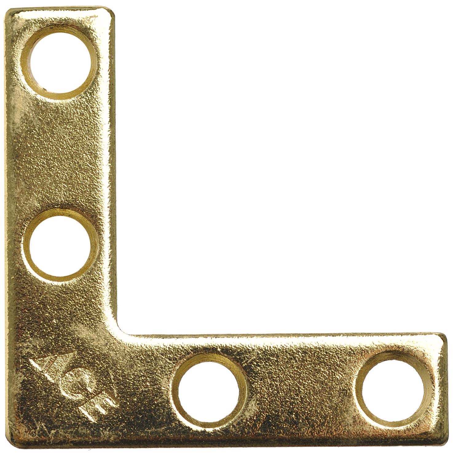 Ace 1-1/2 in. H X 2.750 in. W X 1-1/2 in. D Brass Flat Corner Brace