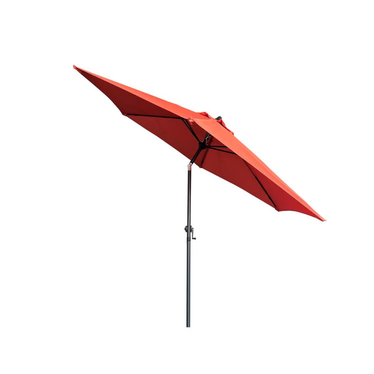 Living Accents 9 ft. Tiltable Orange Market Umbrella