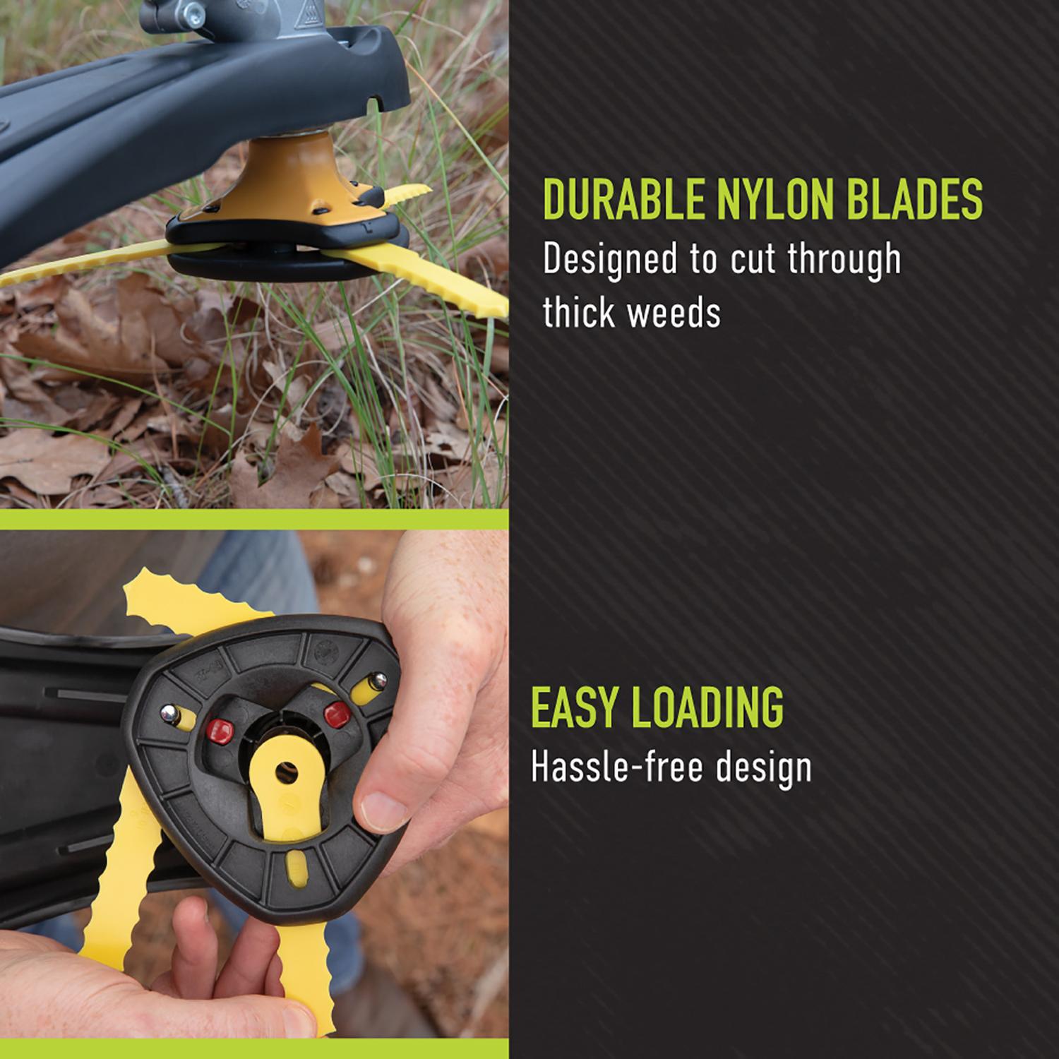 Weed Warrior Push-N-Load Residential Grade 6.75 in. L Trimmer Blade