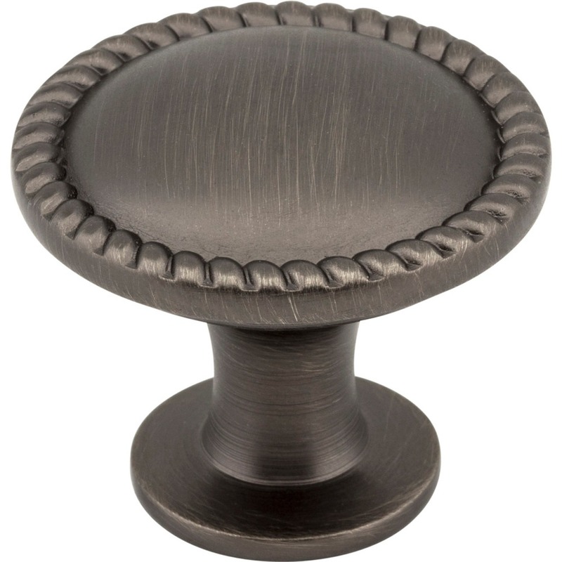 Elements 1-1/4 in. Lindos Round Cabinet Knob - Brushed Pewter