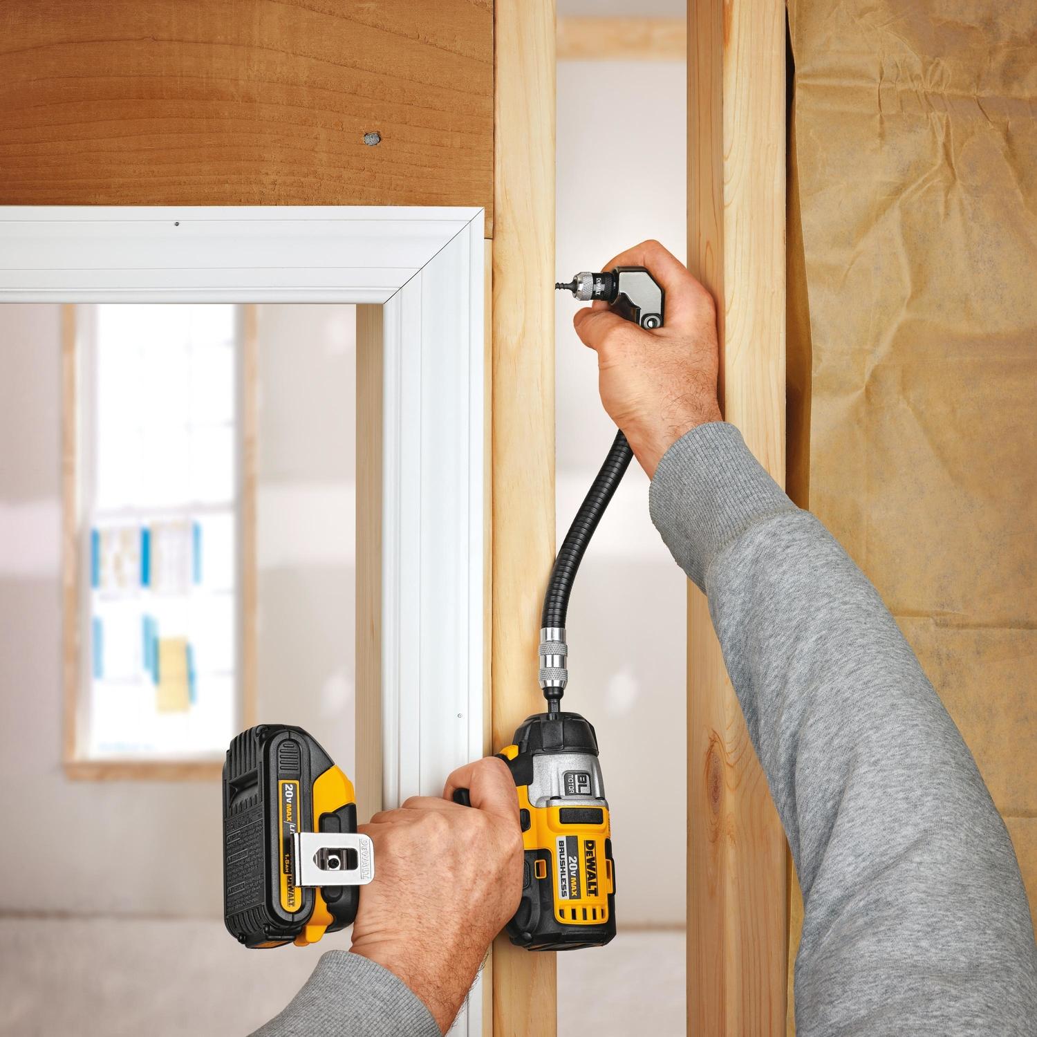 DeWalt 12 in. Right Angle Flex Shaft 1/4 in. Quick-Change Hex Shank 1 pc