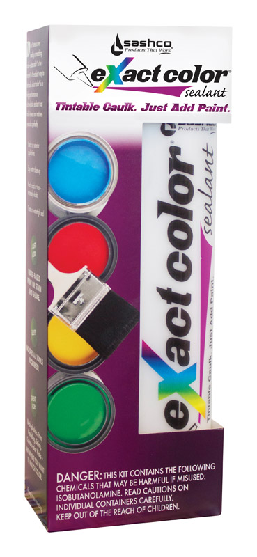 Sashco eXact Color Tintable Elastomeric Acrylic Latex Interior Molding and Trim Caulk 9.5 oz