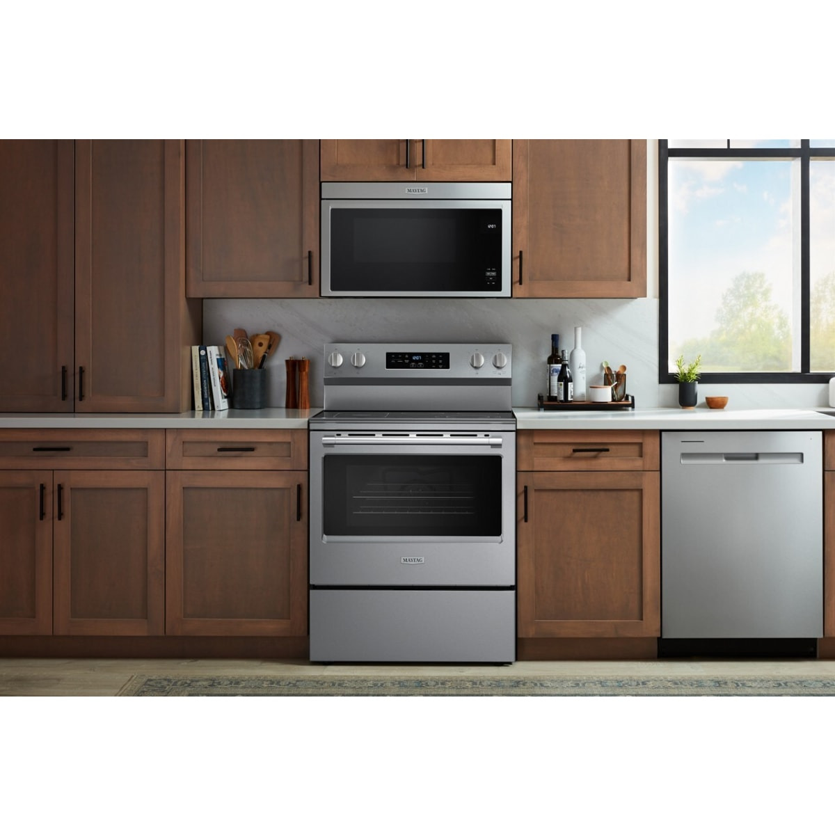 Maytag 30 in. Freestanding Electric Range with 5 Element Burners, 5.3 Cu. Ft. Oven Capacity