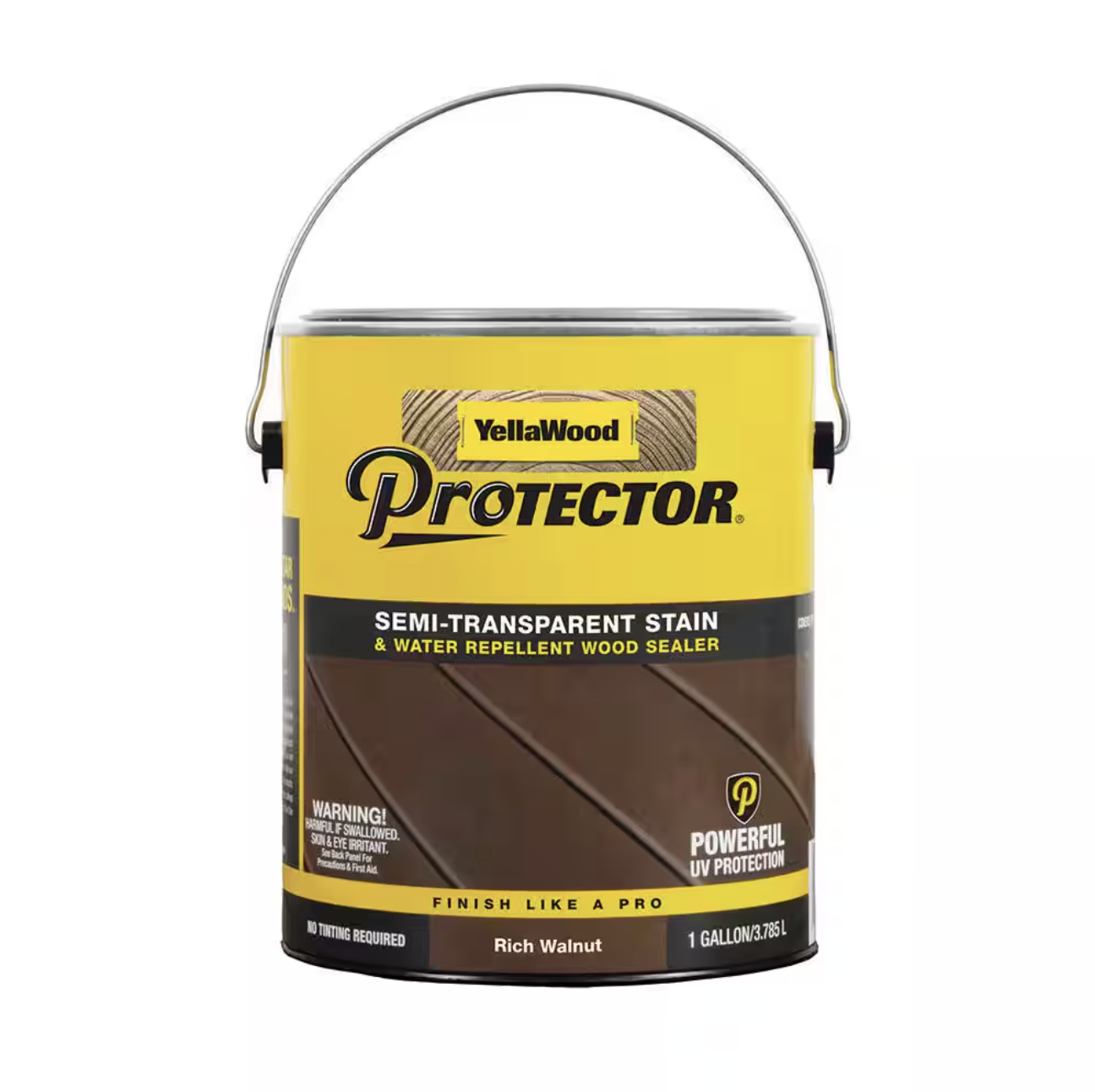Protector 1 gal. Rich Walnut Semi-Transparent Exterior Deck Stain and Sealer