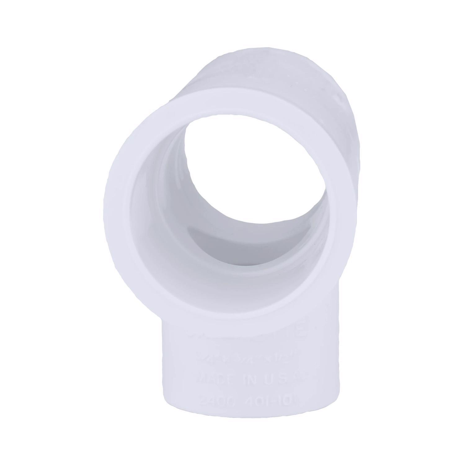 Charlotte Pipe Schedule 40 3/4 in. Slip X 3/4 in. D Slip PVC Reducing Tee 1 pk