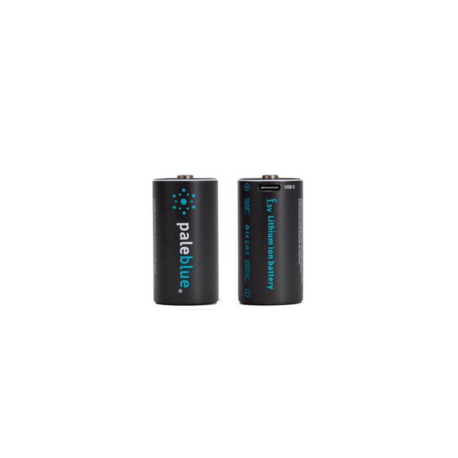 Pale Blue Earth C Lithium Batteries 2 Pack Clamshell
