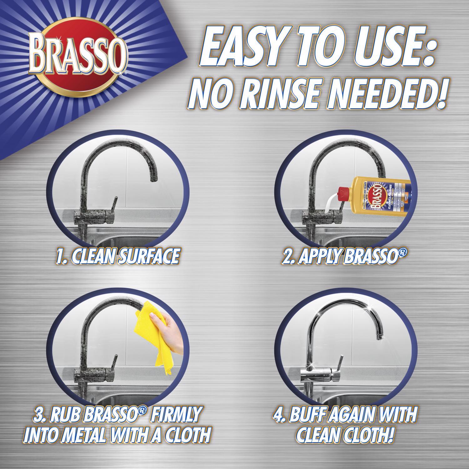 Brasso No Scent Metal Polish 8 oz Cream