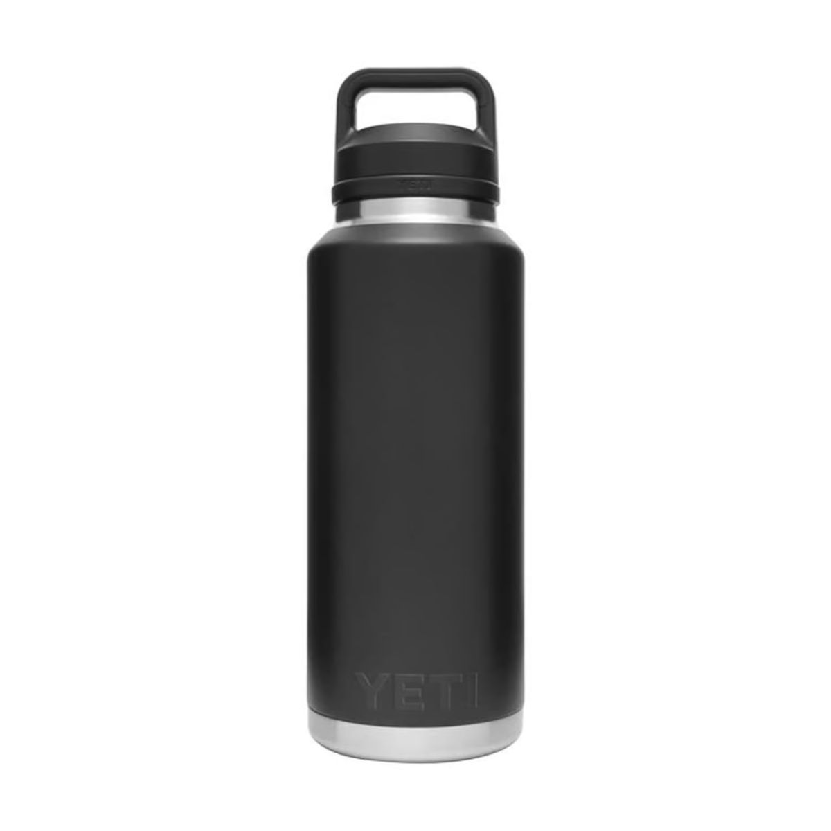 YETI Rambler 46 oz. Black BPA Free Bottle with Chug Cap