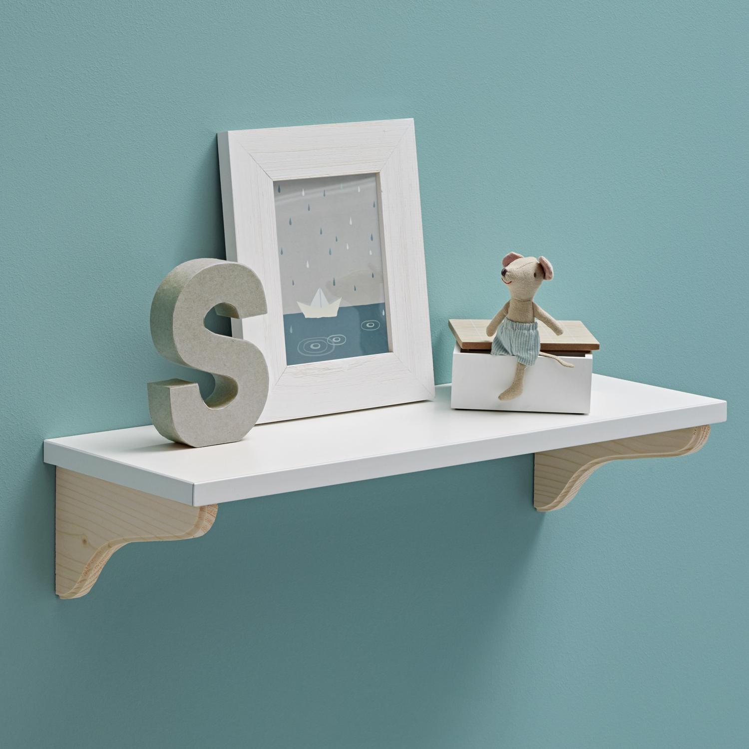 Dolle Lite.75 in. H X 23.6 in. W X 7.9 in. D White Wood Shelf Board
